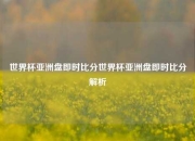 世界杯亚洲盘即时比分世界杯亚洲盘即时比分解析